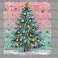 Christmas Tree Faux Glitter Winter UV DTF Transfer Sticker UV Transfer Ready to Apply