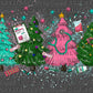 Christmas Trees Nurse Ready to Press Transfer DTF Transfer Sublimation Transfer