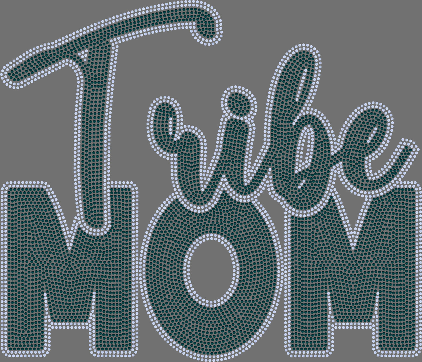 Tribe Mom 2-Color Approximately 11" wide Spangle Transfer