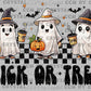 Ghosts Halloween Trick or Treat Ready to Press Transfer DTF Transfer Sublimation Transfer