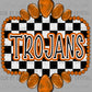 Trojans Burnt Orange Concho Ready to Press Transfer DTF Transfer Sublimation Transfer