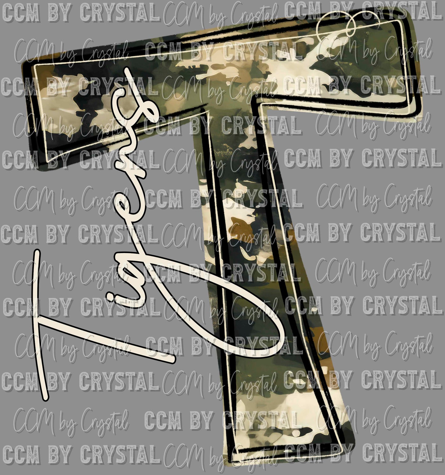 T Tigers Camo Whimsy Ready to Press DTF Transfers