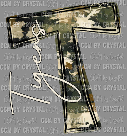 T Tigers Camo Whimsy Ready to Press DTF Transfers