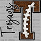 T Trojans Football Ready to Press Transfer DTF Transfer Sublimation Transfer