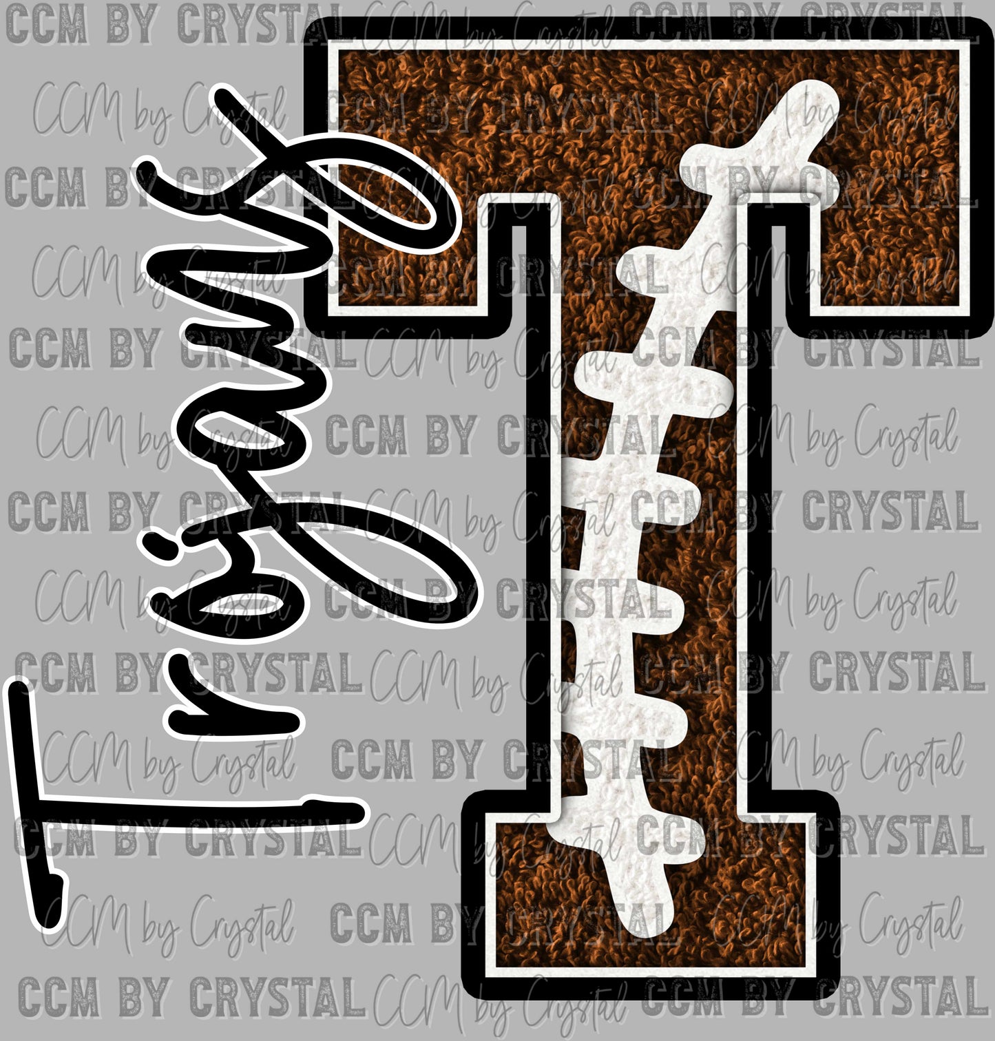 T Trojans Football PNG Digital File ONLY