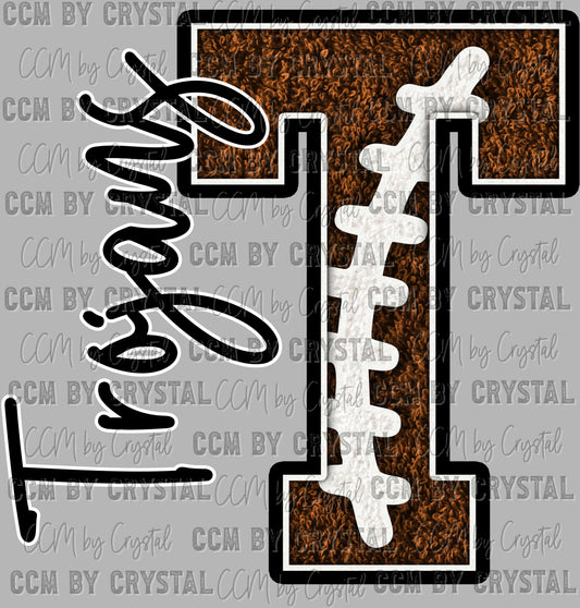 T Trojans Football PNG Digital File ONLY