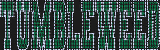 Custom Personalized Name/Mascot 11X3" 2- Color Spangle Transfer