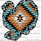 Show Turkey Distressed Aztec Ready to Press Transfer