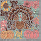 Turkey Floral Thanksgiving Fall Pumpkin UV DTF Transfer Sticker UV Transfer Ready to Apply
