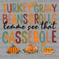 Turkey Gravy Beans and Rolls Fall Thanksgiving Ready to Press Transfer DTF Transfer Sublimation Transfer