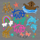 Two by Two Noah's Ark Faith Christian Ready to Press Instant Peel DTF Transfers Sublimation Transfers