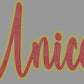 Unicoi 2-Color Approximately 11" wide Spangle Transfer