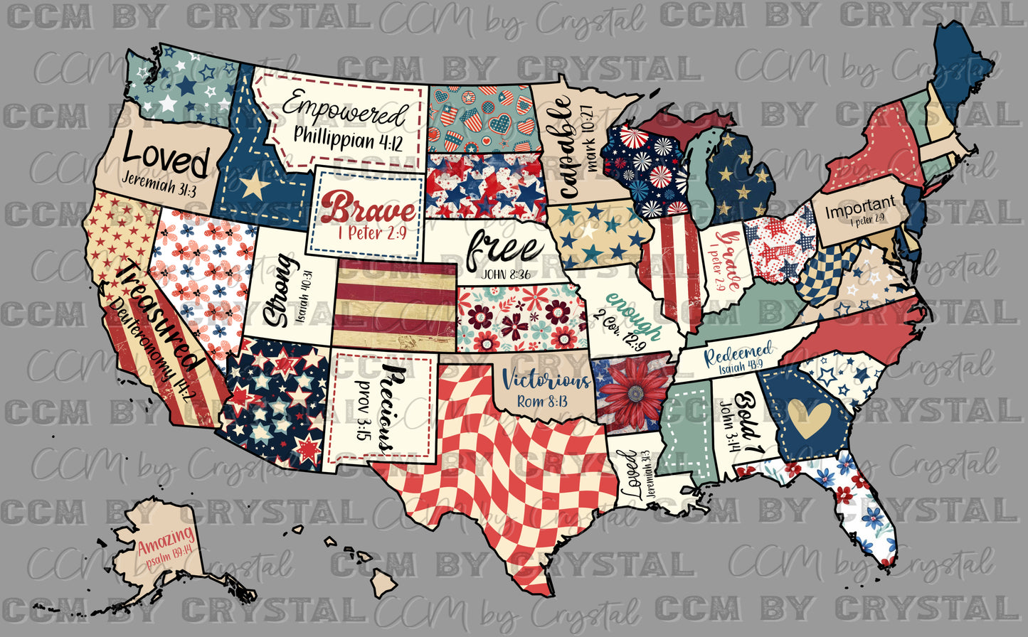 United States of America Fourth of July Ready to Press Transfer DTF Transfer Sublimation Transfer