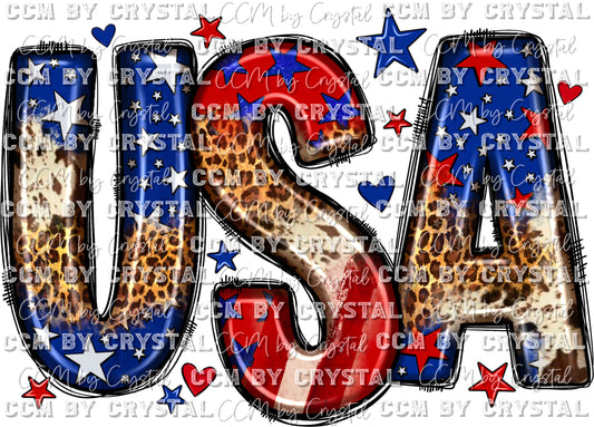 USA Patriotic Fourth of July Ready to Press Transfer