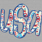 USA 4th of July Patriotic DTF Transfer Sublimation Transfer