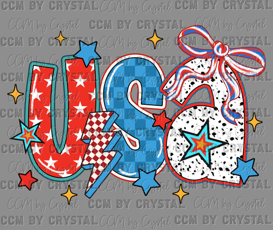 USA 4th of July Ready to Press Transfer DTF Transfer Sublimation Transfer
