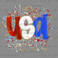 USA Splatter 4th of July DTF Transfer