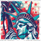 Copy of USA Patriotic Statue of Liberty Ready to Press Transfer