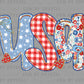 USA Fourth of July 4th Patriotic Ready to Press Transfer DTF Transfer Sublimation Transfer