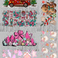 Pre Made Christmas 18 Wrap 16 oz Glass Can Gang Sheets for UV DTF Transfers READ Description