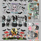 Pre Made Halloween 18 Wrap 16 oz Glass Can Gang Sheets for UV DTF Transfers READ Description