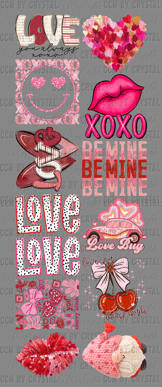 Pre-Made Valentines Day2 GANG Sheet 60" DTF Gang Sheet