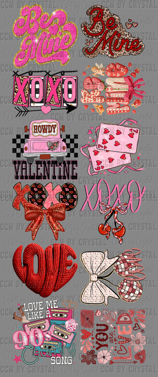 Pre-Made Valentines Day1 GANG Sheet 60" DTF Gang Sheet