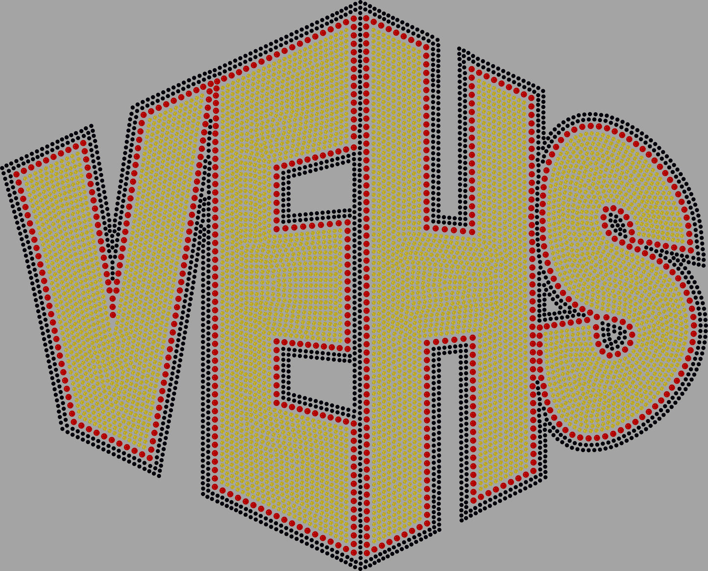 VEHS Victoria East High School Spangle Transfer 3 colors
