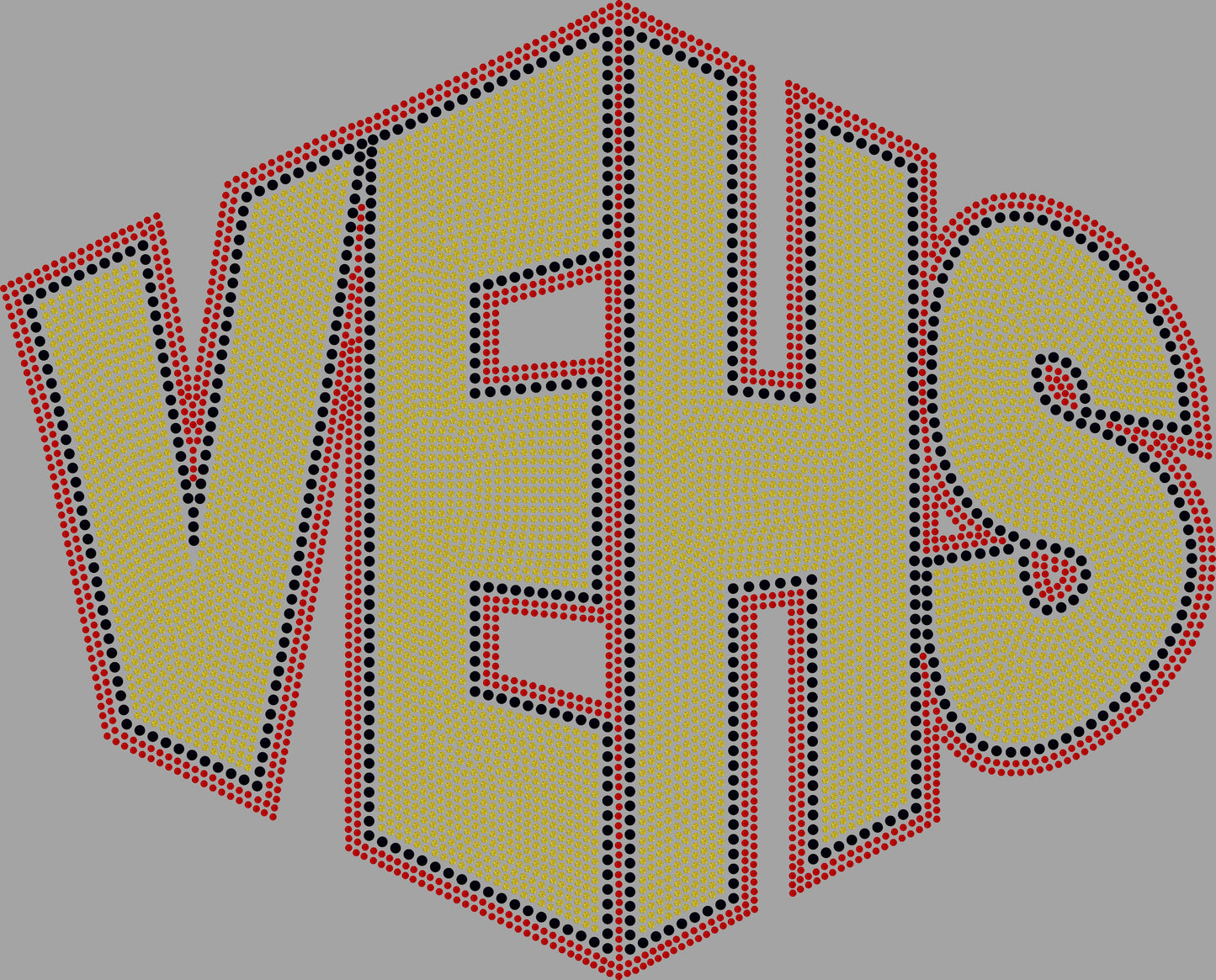 VEHS Victoria East High School Spangle Transfer 3 colors