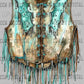 Vest Turquoise Western Ready to Press Transfer DTF Transfer Sublimation Transfer