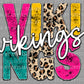Vikings Mascot Ready to Press Transfer DTF Transfer Sublimation Transfer