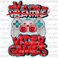 V is For Video Games Valentine's Day Ready To Press Transfer DTF Sublimation