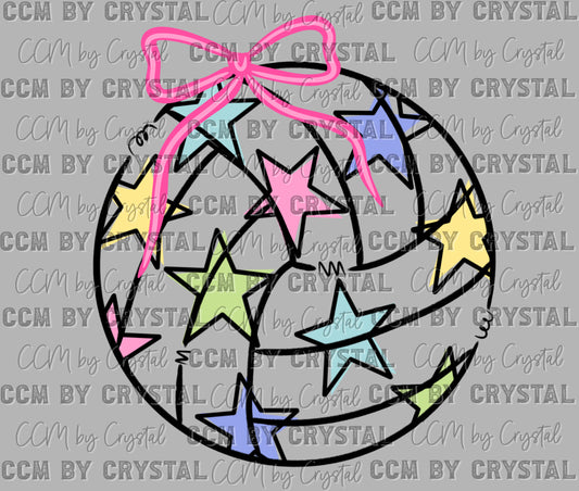 Volleyball Doodle Stars Ready to Press DTF Transfers Sublimation Transfers