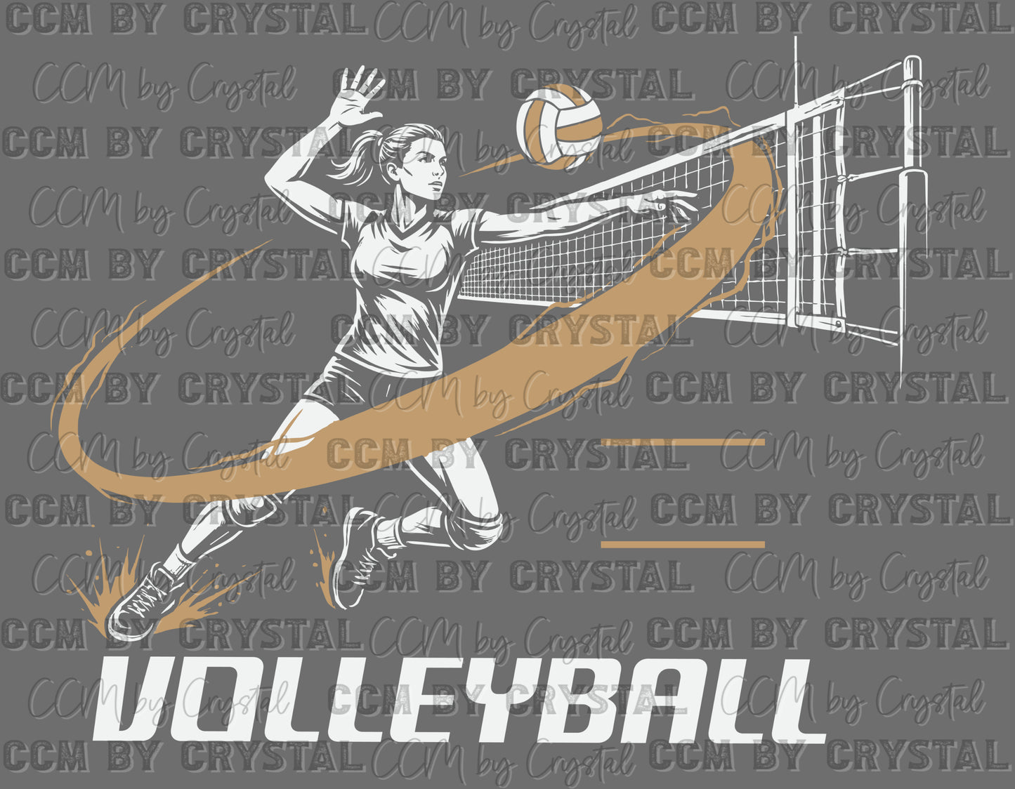 Volleyball Ready to Press DTF Transfers