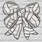Volleyball Bow Ready to Press Transfer DTF Transfer Sublimation Transfer