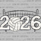 2026 Volleyball Ready to Press Transfer DTF Transfer Sublimation Transfer