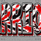 Warriors Tie Dye Mascot Ready to Press Transfer DTF Transfer Sublimation Transfer