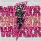 Warrior Breast Cancer Awareness Faux Sequins Faux Embroidery Ready to Press Transfer