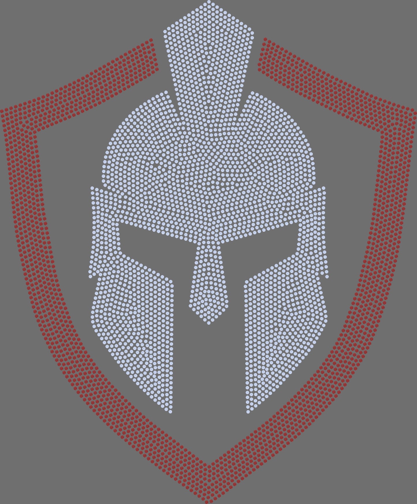 Warrior 2-Color Approximately 11" tall X 9" wide Spangle Transfer