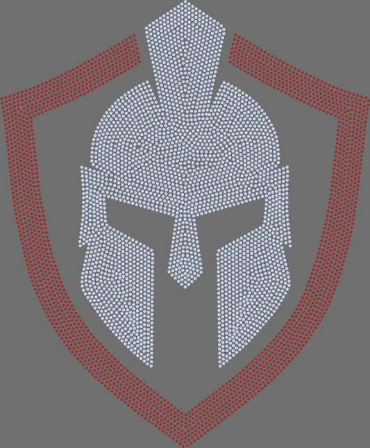 Warrior 2-Color Approximately 11" tall X 9" wide Spangle Transfer