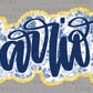 Warriors Blue Toile Sports Mascot Ready to Press Transfer DTF Transfer Sublimation Transfer