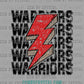 Warriors Lightning Bolt Ready to Press Transfer DTF Transfer Sublimation Transfer