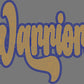 Warriors 11" Wide 2- Color Spangle Ready to Press Spangle Transfer Sparkle Bling