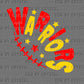 Warriors Football Ready to Press Transfer DTF Transfer Sublimation Transfer