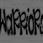 Warriors Mascot DTF Transfers Sublimation Transfers