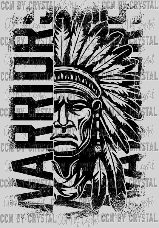 Grunge Warriors Mascot Ready to Press Transfer DTF Transfer Sublimation Transfer