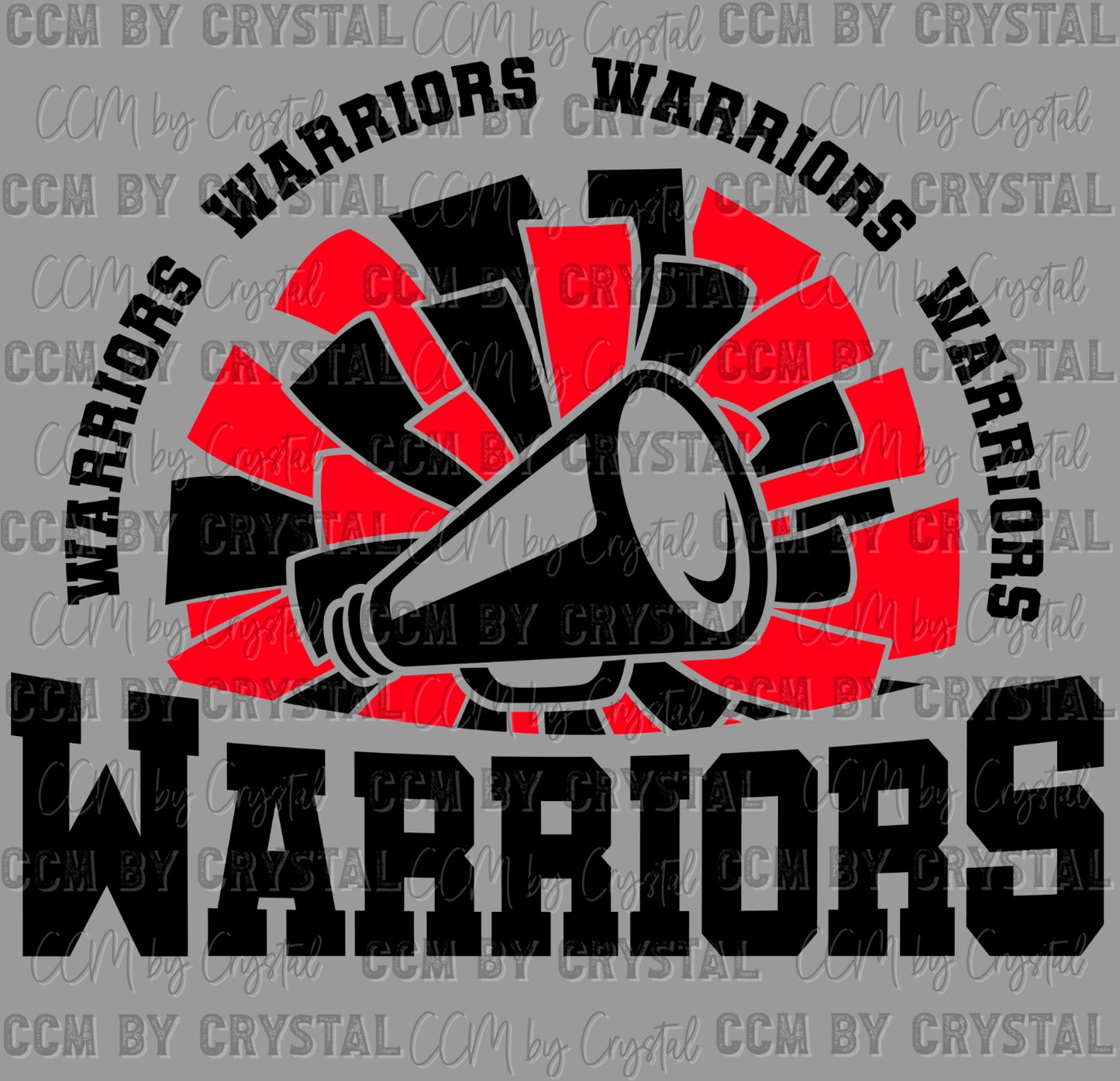Warriors Cheer Ready to Press Transfer DTF Transfer Sublimation Transfer