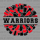 Warriors Cheer Ready to Press Transfer DTF Transfer Sublimation Transfer