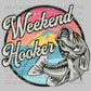 Distressed Weekend Hooker Fishing Ready To Press Transfer DTF Sublimation