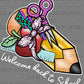 Welcome Back to School Teacher Student Ready to Press Transfer DTF Transfer